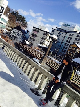 「アイテム（ミリタリージャケット）」を使った、ＳＨＵＨＥＩ さん（メンズ・183cm）の冬コーディネート