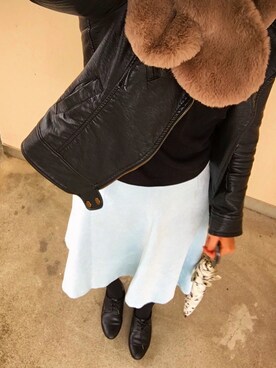 「ハイネックトップス」｜akaneさん（レディース・158cm）の秋コーディネート