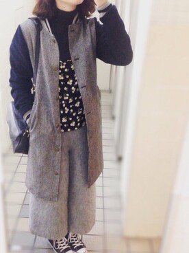 akaneさん（レディース・158cm）の冬コーディネート