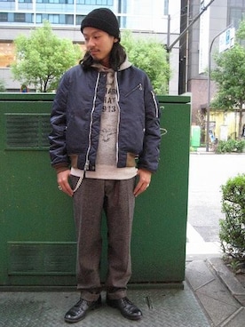 Schott ショット の Schott ショット Reversible Ma 1 リバーシブル Ma 1 ミリタリージャケット Wear
