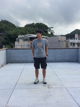 「NIKE SPORTSWEAR（ナイキスポーツウェアー）のアイテム（その他パンツ、ブラック系）」を使った、jeffreyさん（メンズ・174cm）の秋コーディネート