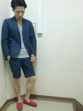 「ユナイテッドアローズ」｜「アイテム（その他シューズ）」を使った、Y.A.a.m.さん（メンズ・174cm）の春コーディネート