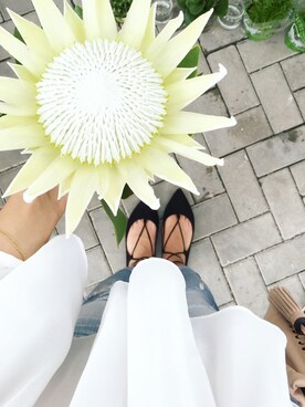 「STEVE MADDEN（スティーブマデン）のアイテム（その他シューズ）」を使った、Chaylen さん（レディース・173cm）の春コーディネート