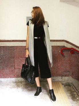 「business casual」｜「アイテム（フォーマルスーツ/小物）」を使った、Chaylen さん（レディース・173cm）の秋コーディネート
