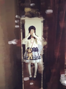 「lolitafashion」｜「アイテム（ブルゾン）」を使った、FFFTsubakiさん（レディース・172cm）の冬コーディネート