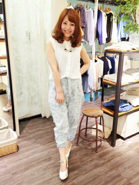 「mysty womam」｜岡やんさん（レディース・152cm）の春コーディネート