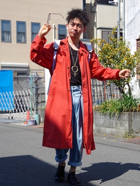 「アレキサンダーワン」｜「アイテム（アクセサリー）」を使った、まちゃち@Epic.さん（メンズ・170cm）の春コーディネート