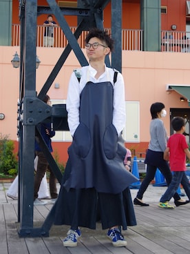 「banal chic bizarre」｜「アイテム（パンツ）」を使った、まちゃち@Epic.さん（メンズ・170cm）の春コーディネート