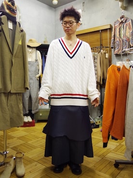 「GIORGIO ARMANI」｜「アイテム（その他）」を使った、まちゃち@Epic.さん（メンズ・170cm）の秋コーディネート