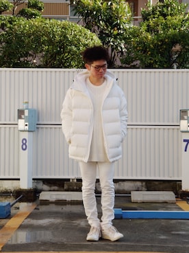 「White Flags（ホワイトフラッグス）のアイテム」を使った、まちゃち@Epic.さん（メンズ・170cm）の冬コーディネート