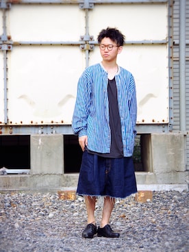 「HIRO（ヒロ）のアイテム（パンツ）」を使った、まちゃち@Epic.さん（メンズ・170cm）の春コーディネート