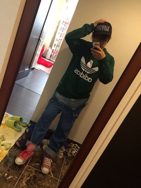「アイテム（オールインワン・サロペット）」を使った、ひでさん（メンズ・180cm・20代）の秋コーディネート