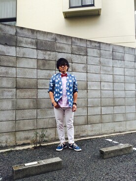 「Paul Smith COLLECTION（ポールスミスコレクション）のアイテム（腕時計）」を使った、しんべぇ〜さん（メンズ・165cm）の夏コーディネート