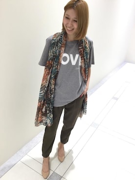「HAMNETT（ハムネット）のアイテム（その他）」を使った、美緒さん（レディース・155cm）の春コーディネート