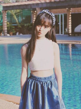 「travel」｜「アイテム（キャミソール）」を使った、Janeさん（レディース・163cm）の冬コーディネート