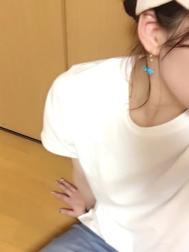 「ジーユーコーデ」｜「アイテム（キャップ）」を使った、CHIIIIIさん（レディース・167cm）の夏コーディネート