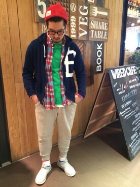 Funachangさん（メンズ・177cm）の春コーディネート