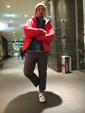 「ボヘミアンズ」｜「アイテム（ダウンジャケット/コート）」を使った、Funachangさん（メンズ・177cm）の秋コーディネート