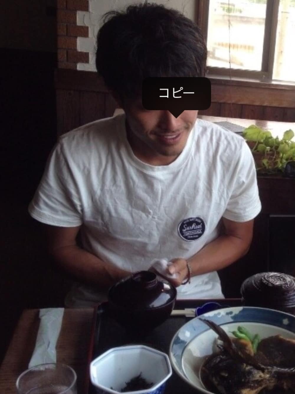 「夏、海、surreal、暑いですね」｜「EDITIONのM.Cohen ビーズブレスレット（ブレスレット、オレンジ系）」を使った、Kei@SRSさん（メンズ・170cm）の夏コーディネートの1枚目の写真
