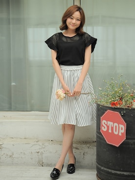 「NETSTAR（ネットスター）のアイテム」を使った、netstarさん（レディース・167cm）の春コーディネート