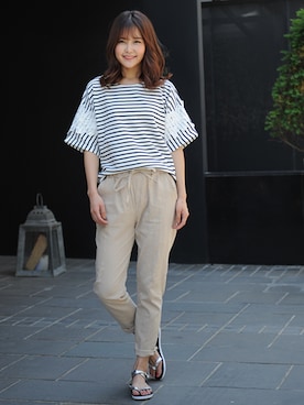 「NETSTAR（ネットスター）のアイテム」を使った、netstarさん（レディース・167cm）の春コーディネート