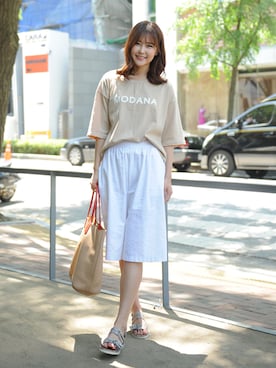 「ルーズフィット」｜netstarさん（レディース・167cm）の春コーディネート