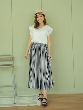 「NETSTAR（ネットスター）のアイテム」を使った、netstarさん（レディース・167cm）の夏コーディネート