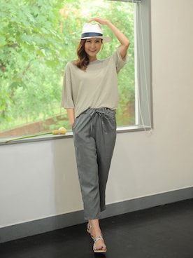 「NETSTAR（ネットスター）のアイテム」を使った、netstarさん（レディース・167cm）の夏コーディネート