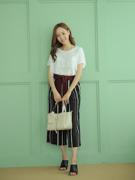 「NETSTAR（ネットスター）のアイテム」を使った、netstarさん（レディース・167cm）の夏コーディネート