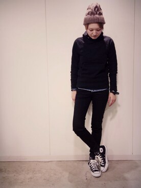 RENAさん（レディース・159cm）の冬コーディネート