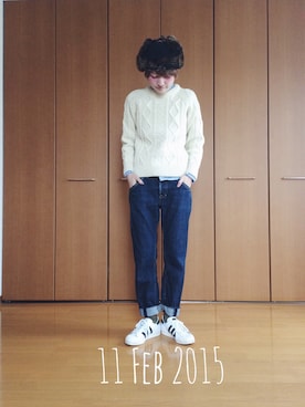 「override 」｜RENAさん（レディース・159cm）の冬コーディネート