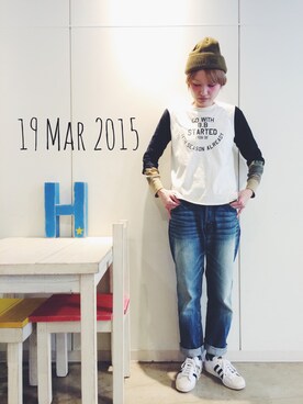 「override 」｜RENAさん（レディース・159cm）の春コーディネート