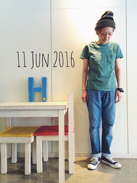 RENAさん（レディース・159cm）の夏コーディネート