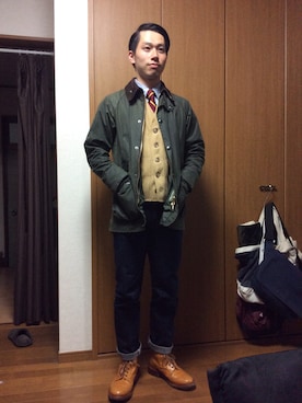 「Levis」｜「アイテム（ブルゾン）」を使った、Libertyさん（メンズ・171cm）の春コーディネート