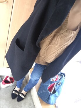 「no brand（ノーブランド）のアイテム（パンプス）」を使った、@.mioさん（キッズ・90cm）の春コーディネート