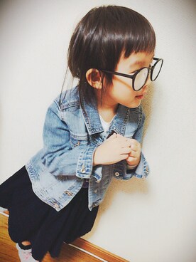 「キッスコーデ」｜「アイテム（デニムジャケット）」を使った、Non'sさん（レディース・153cm）の秋コーディネート