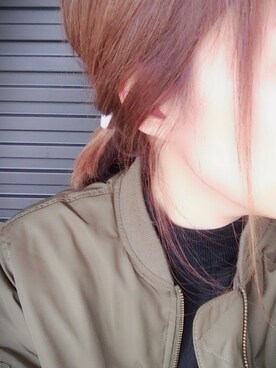「GU（ジーユー）のアイテム（ブルゾン、その他）」を使った、Non'sさん（レディース・153cm）の冬コーディネート