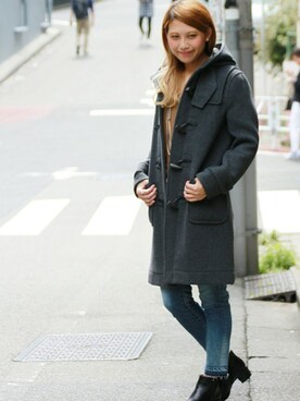 「JOURNAL STANDARD relume（ジャーナルスタンダード　レリューム）のアイテム（ダッフルコート）」を使った、JOURNAL STANDARD relume 表参道店スタッフさん（レディース・169cm）の秋コーディネート