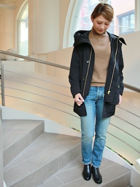「JOURNAL STANDARD relume（ジャーナルスタンダード　レリューム）のアイテム（モッズコート）」を使った、JOURNAL STANDARD relume 表参道店スタッフさん（レディース・169cm）の秋コーディネート