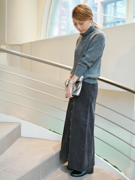 「Lilimill（リリミル）のアイテム」を使った、JOURNAL STANDARD relume 表参道店スタッフさん（レディース・169cm）の秋コーディネート