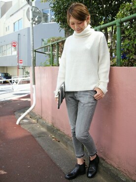 「Lilimill（リリミル）のアイテム」を使った、JOURNAL STANDARD relume 表参道店スタッフさん（レディース・169cm）の秋コーディネート