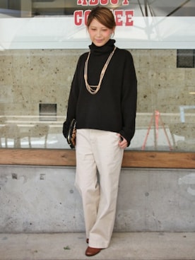 「Lilimill（リリミル）のアイテム」を使った、JOURNAL STANDARD relume 表参道店スタッフさん（レディース・169cm）の秋コーディネート