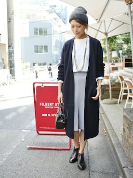 「Lilimill（リリミル）のアイテム」を使った、JOURNAL STANDARD relume 表参道店スタッフさん（レディース・169cm）の秋コーディネート