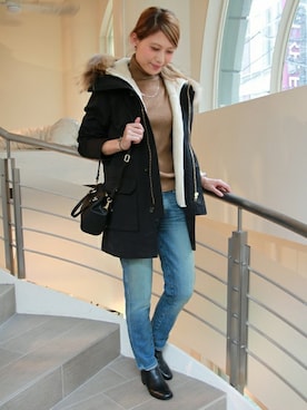 「JOURNAL STANDARD relume（ジャーナルスタンダード　レリューム）のアイテム（モッズコート）」を使った、JOURNAL STANDARD relume 表参道店スタッフさん（レディース・169cm）の秋コーディネート