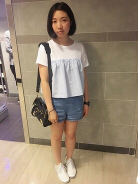 「Balanciagaのアイテム」を使った、니콜さん（レディース・160cm）の春コーディネート