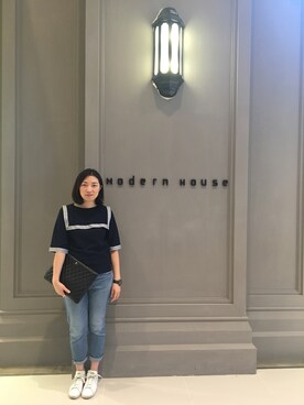 「CHANEL（シャネル）のアイテム（クラッチバッグ、その他）」を使った、니콜さん（レディース・160cm）の秋コーディネート