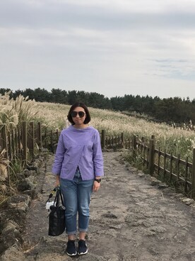 「ZARA（ザラ）のアイテム（シャツ/ブラウス、その他）」を使った、니콜さん（レディース・160cm）の秋コーディネート