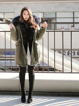 「LOVE」｜「アイテム（その他）」を使った、🦄Ninibaby さん（レディース・160cm）の冬コーディネート