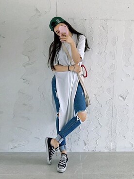 「LOVE」｜「アイテム（その他）」を使った、🦄Ninibaby さん（レディース・160cm）の春コーディネート