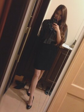 「Yves Saint Laurent（イヴサンローラン）のアイテム（スカート）」を使った、しずかさん（レディース・165cm）の春コーディネート